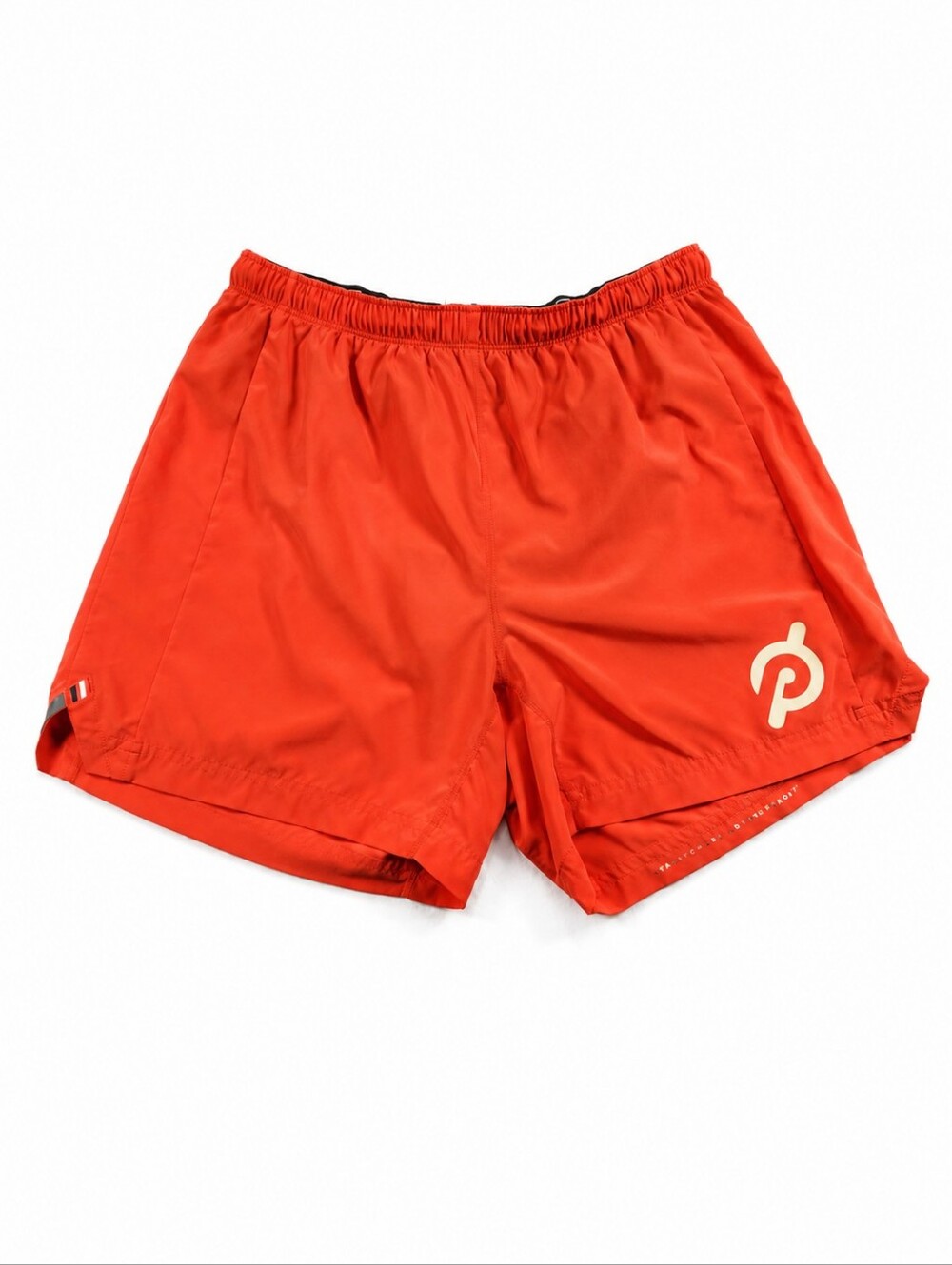 Fourlaps x Peloton Running Shorts Coral Orange Size S Lined Zip Pocket